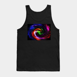 Color vortex of the galaxy's nebula Tank Top